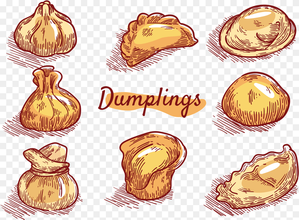 Dumplings Icons Vector Chinese Food Dumplings Clipart, Produce, Person Png