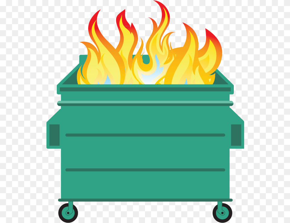 Dumpster Fire Clipart Animated Dumpster Fire Emoji, Flame Free Png Download