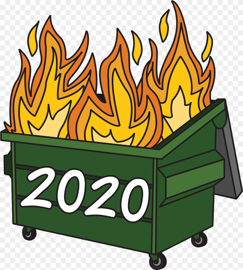 Dumpster Fire Flames Garbage Free Vector Graphic On Pixabay 2020 Sticker, Flame, Bbq, Cooking, Food Png Image