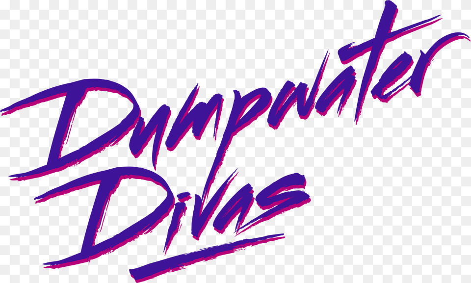 Dumpwater Divas Logo Calligraphy, Purple, Art, Outdoors, Nature Png