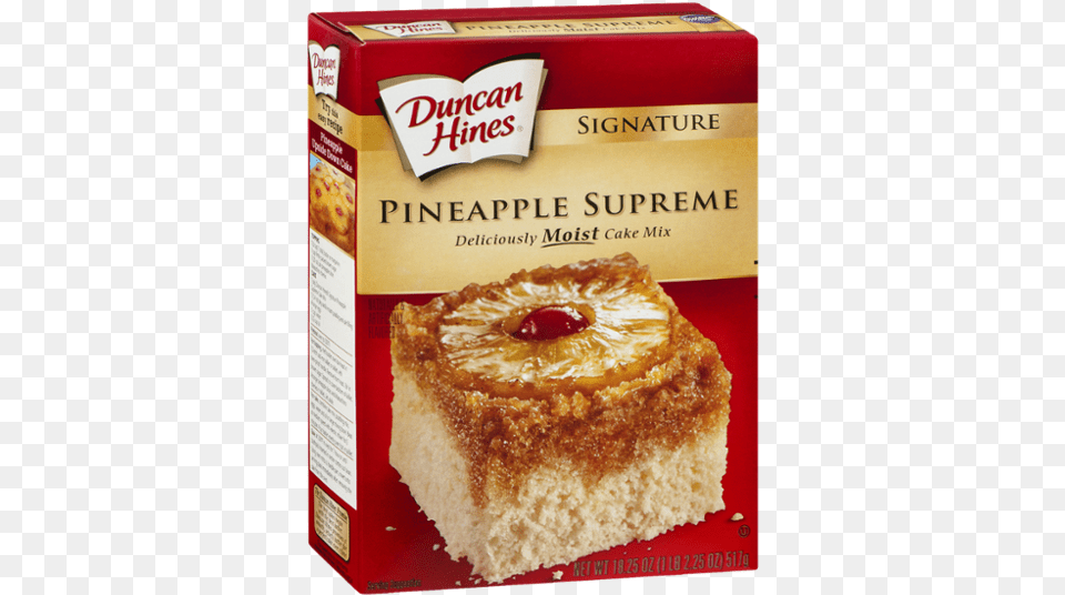 Duncan Hines Pineapple Cake Mix, Custard, Dessert, Food, Pastry Png Image
