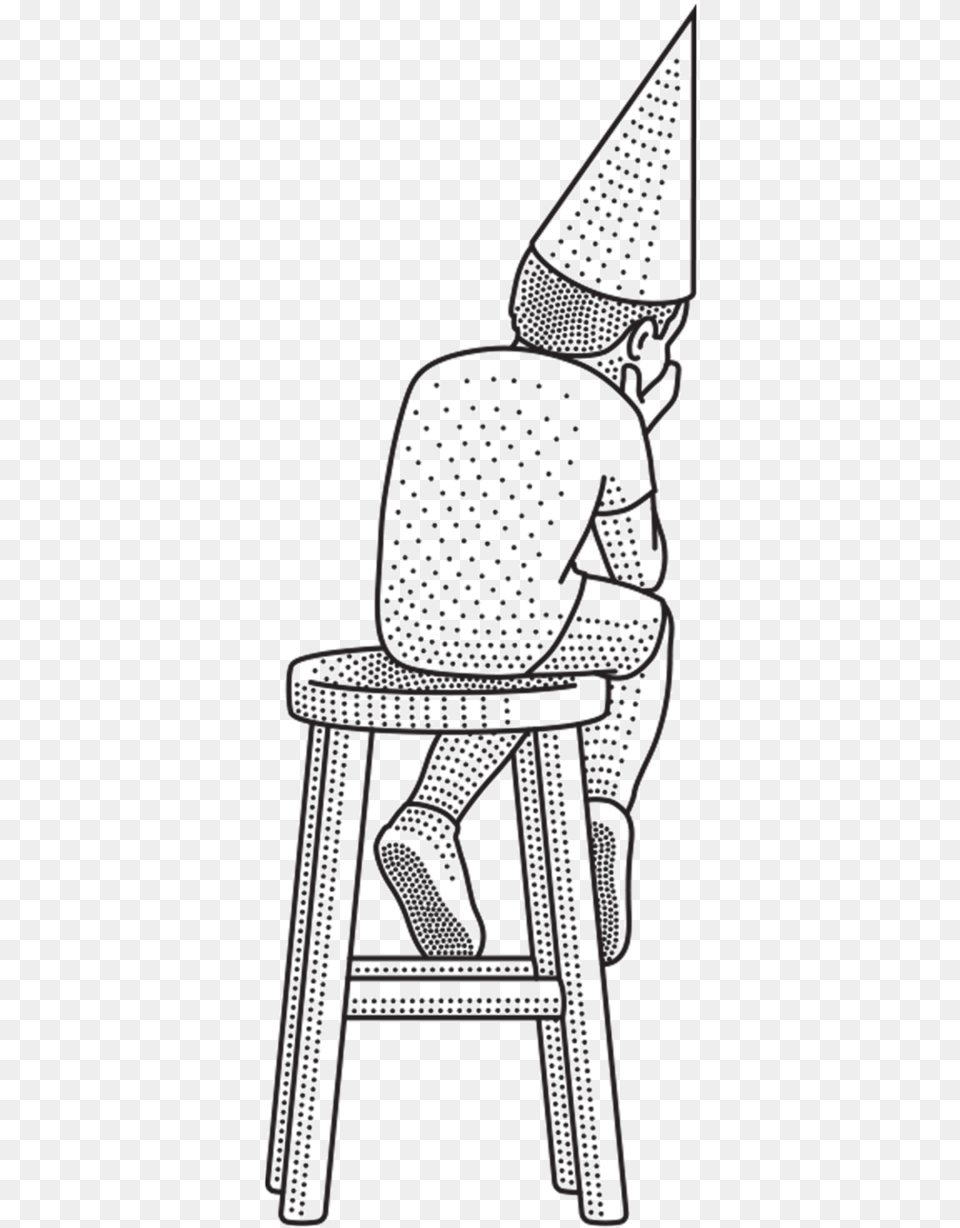 Dunce Cap Art Chair, Furniture, Drawing Png