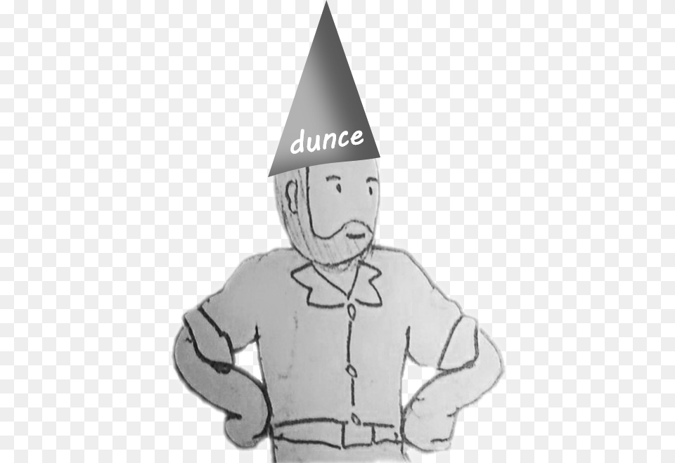 Dunce Cartoon Cartoon, Clothing, Hat, Baby, Person Png Image