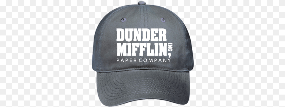 Dunder Mifflin Dad Hat Dunder Mifflin Crewneck Sweatshirt, Baseball Cap, Cap, Clothing, Hardhat Png Image