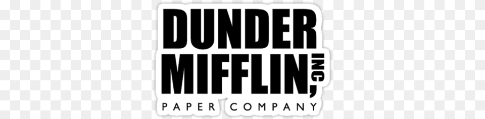 Dunder Mifflin Inc Dunder Mifflin Paper Logo, Sticker, Stencil, Text, Letter Png Image