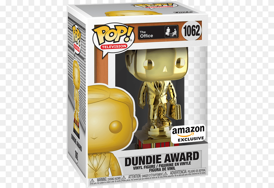 Dundie Award Chrome Gold Funko Pop Whatnot Office Dundie Award Funko Pop, Treasure Free Transparent Png