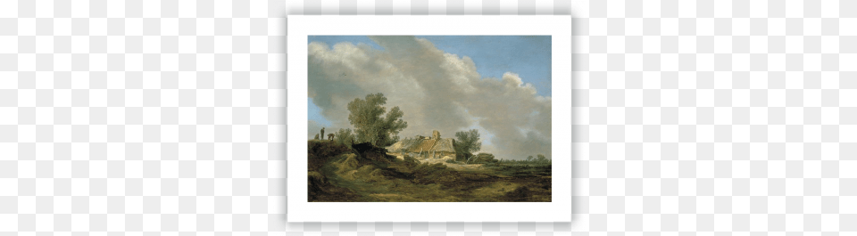 Dune Landscape With Cottage And Figures Jan Van Goyen, Art, Painting Free Png Download