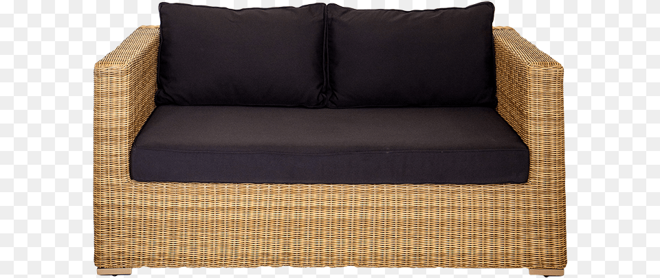 Dune Two Seater Sofa With Black Cushions Loveseat, Couch, Cushion, Furniture, Home Decor Png Image