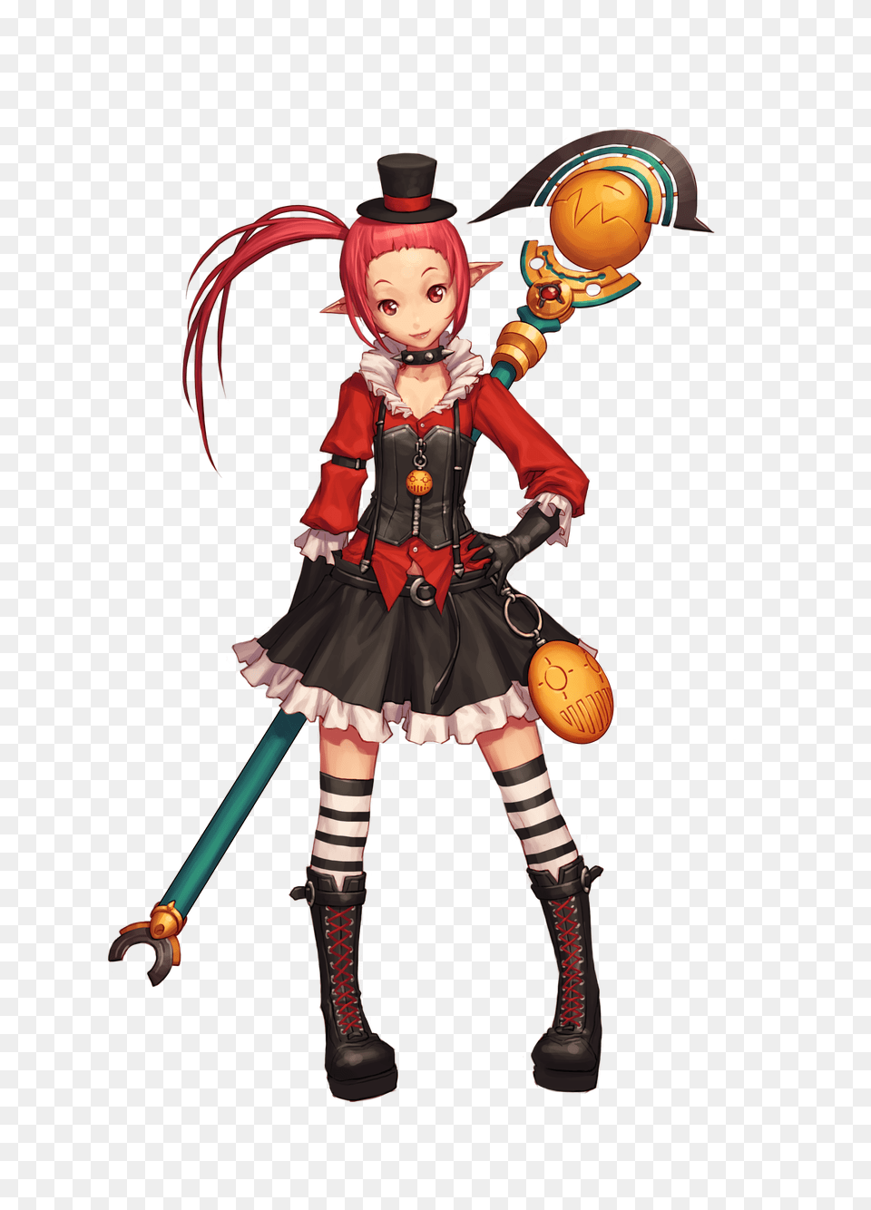 Dungeon Fighter Elf Pointy Ears Thighhighs Transparent, Clothing, Person, Costume, Female Png