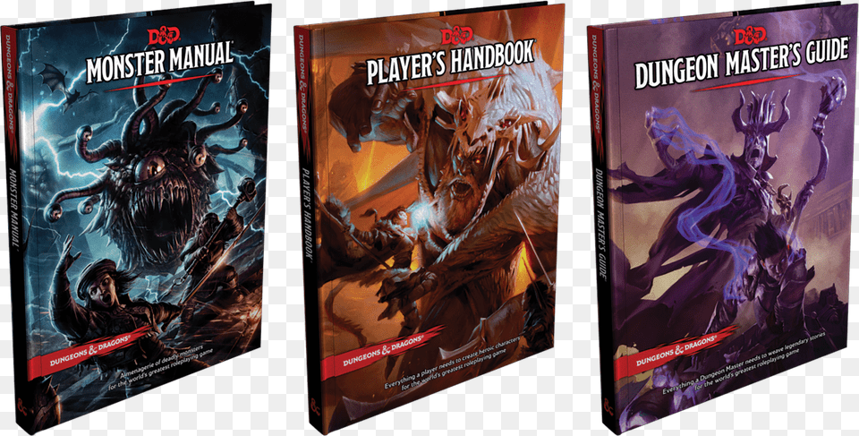 Dungeons Amp Dragons 5th Edition Core Rulebook Gift Set Dungeons And Dragons Core Rulebooks, Book, Publication, Comics, Adult Free Png