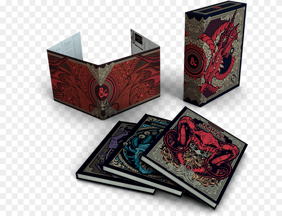 Dungeons Amp Dragons Core Rulebook Gift Set Collector Dungeons Amp Dragons Core Rulebooks Gift Set, Book, Publication, Adult, Male Free Png Download