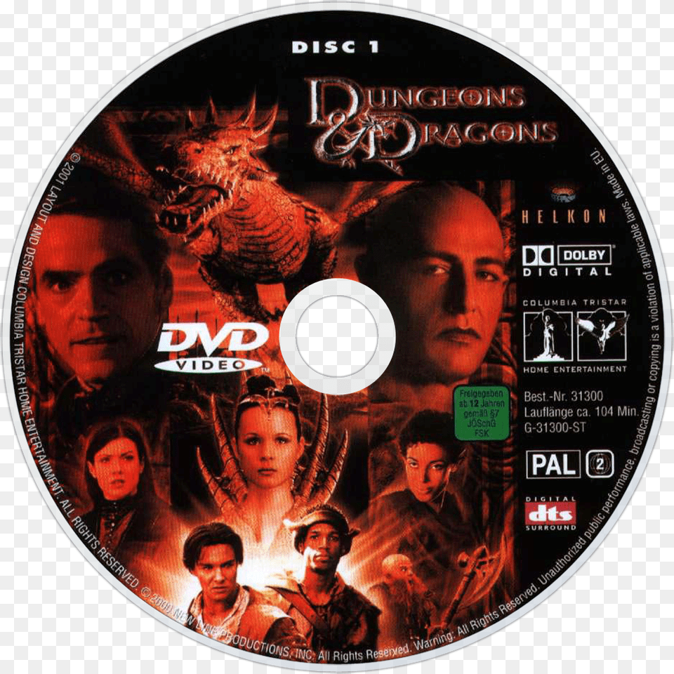 Dungeons Amp Dragons Dvd Disc Image Dungeons Amp Dragons 2000 Dvd, Disk, Adult, Person, Man Free Png Download