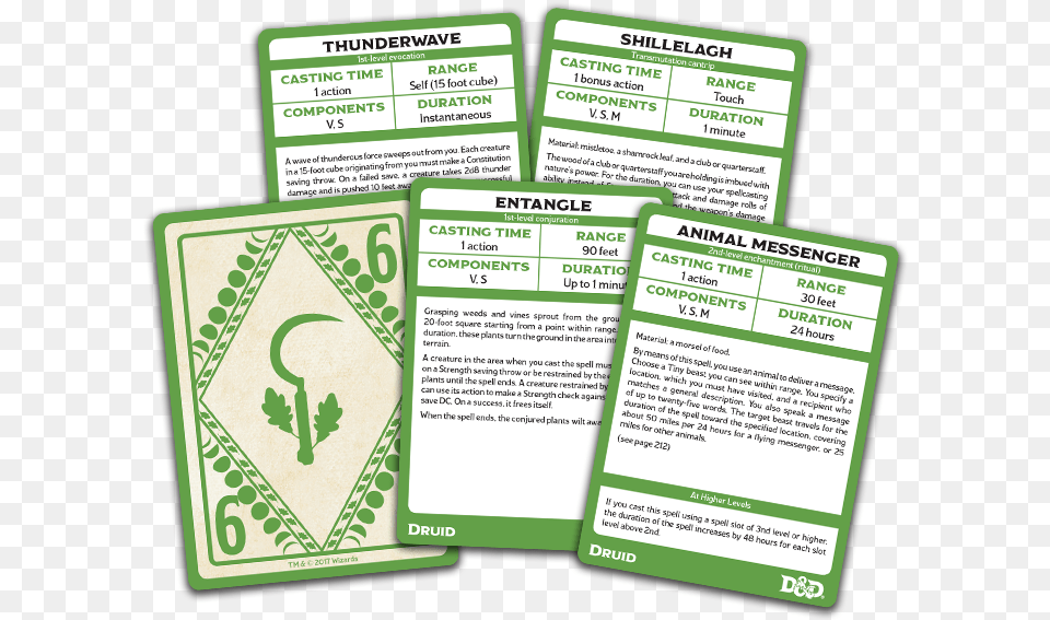 Dungeons Amp Dragons Spellbook Cards Druid, Advertisement, Poster, Paper, Text Png Image