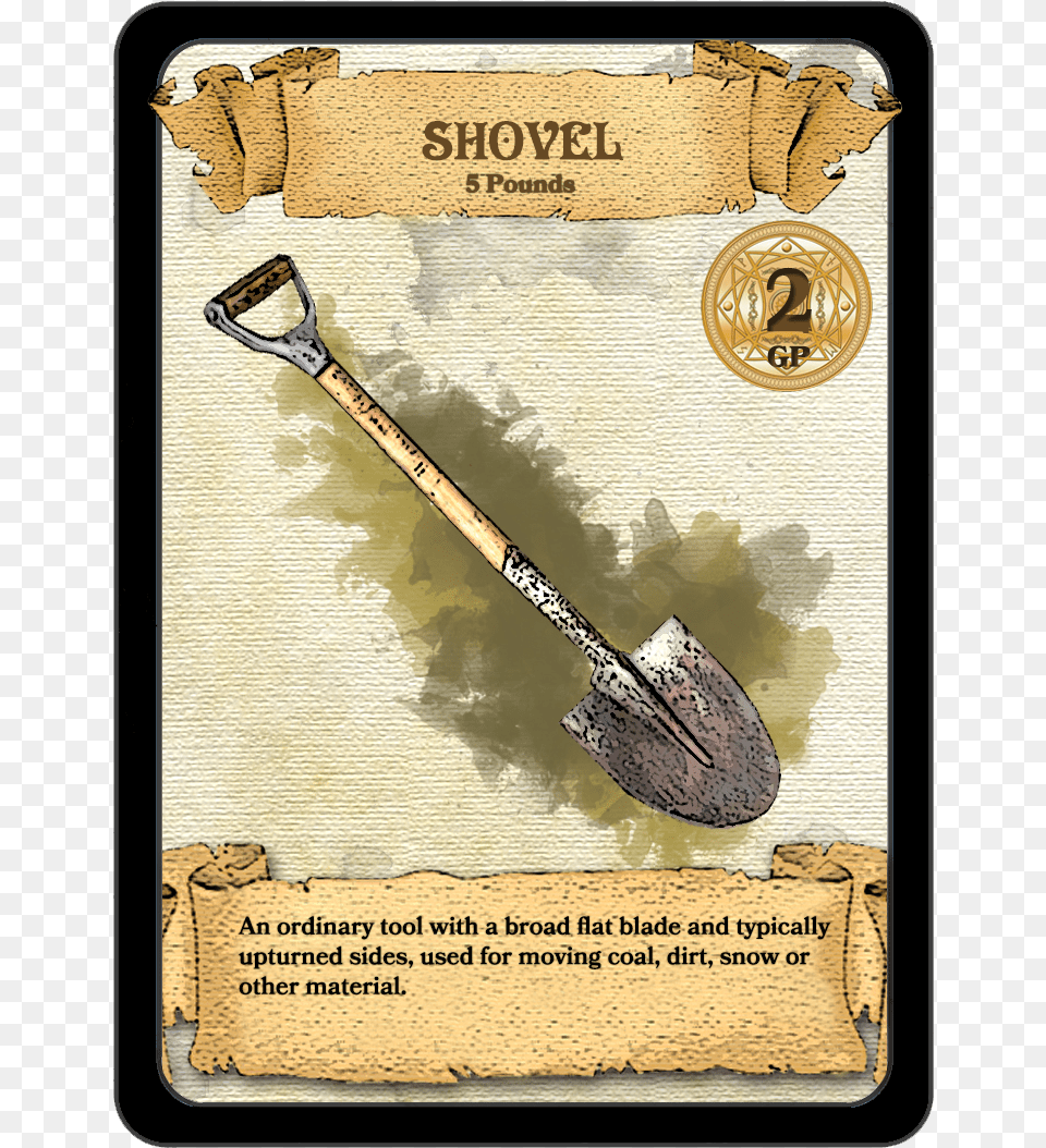 Dungeons And Dragons Carte, Device, Shovel, Tool Png Image