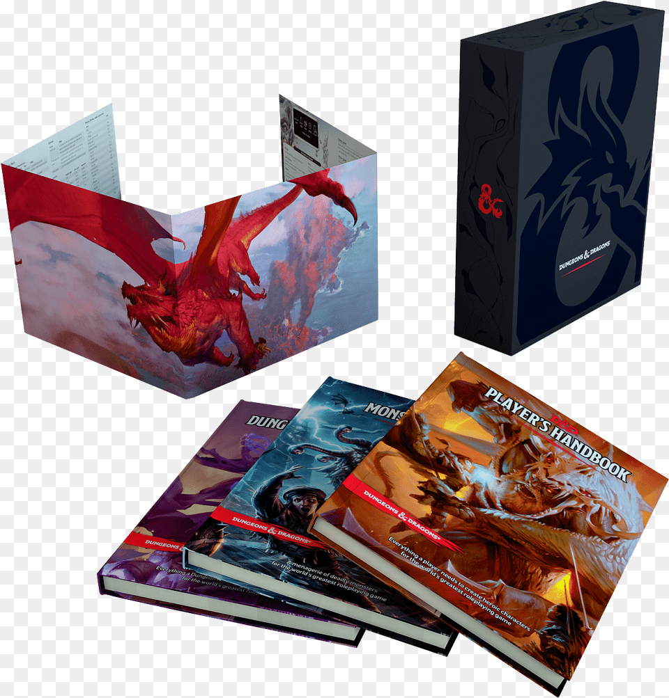 Dungeons And Dragons Core Rulebook Gift Set Dungeon Master39s Screen Reincarnated Dungeons Amp, Advertisement, Publication, Book, Poster Png Image