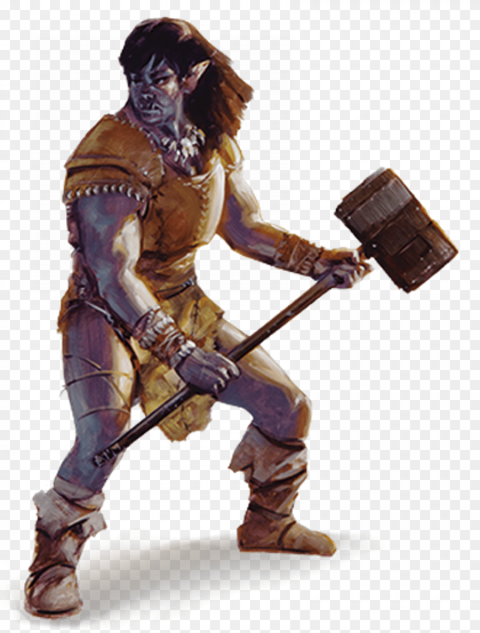 Dungeons And Dragons Half Orc, Person, Device, Mace Club, Weapon Png Image