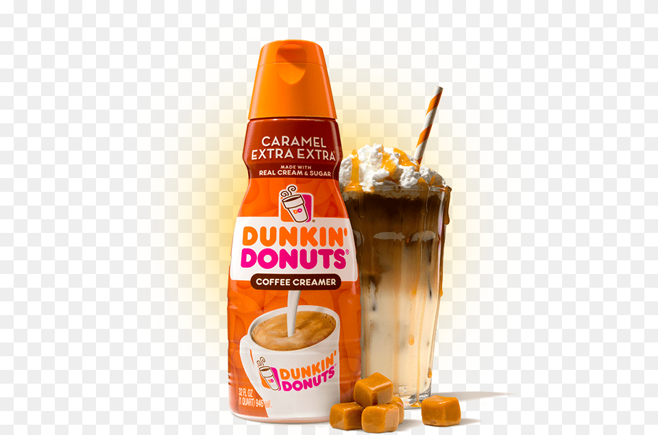 Dunkin Caramel Extra Extra Creamer Dunkin Donuts Vanilla Extra Extra Creamer, Beverage, Juice, Cup, Ketchup Png