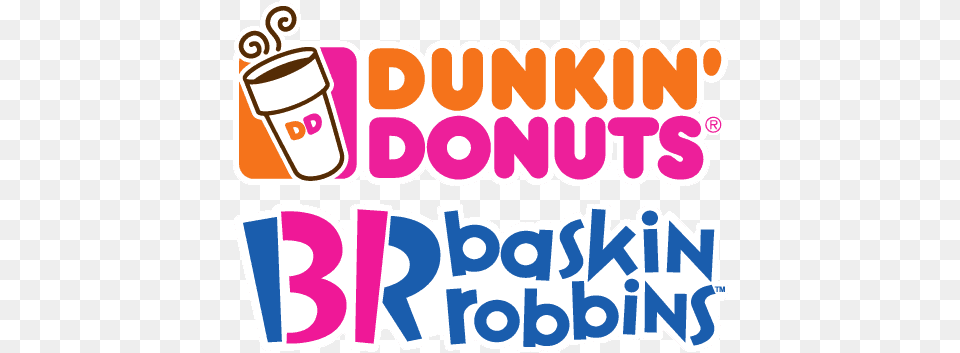 Dunkin Donuts Amp Baskin Robbins Dunkin Donuts Baskin Robbins Logo, Sticker, Cream, Weapon, Ice Cream Free Transparent Png