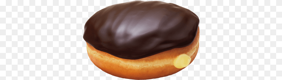 Dunkin Donuts Clipart Cream Filled Donut Boston Cream Donut, Food, Sweets Free Transparent Png
