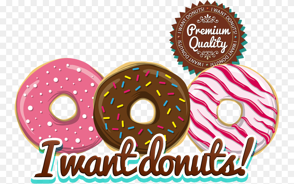 Dunkin Donuts Clipart Sprinkled Donut Want A Donut, Food, Sweets Free Transparent Png