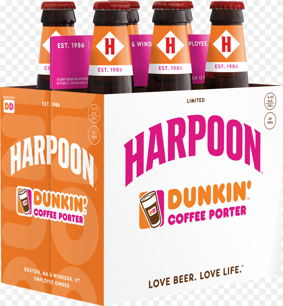 Dunkin Donuts Coffee Porter, Alcohol, Beer, Beverage, Lager Free Png Download