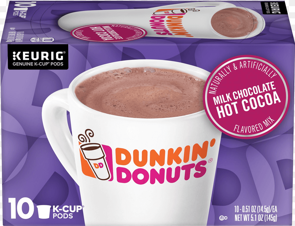 Dunkin Donuts K Cups, Beverage, Chocolate, Cup, Dessert Free Transparent Png