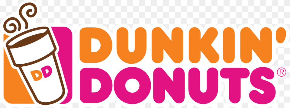 Dunkin Donuts Logo, Sticker, Cream, Dessert, Food Free Png