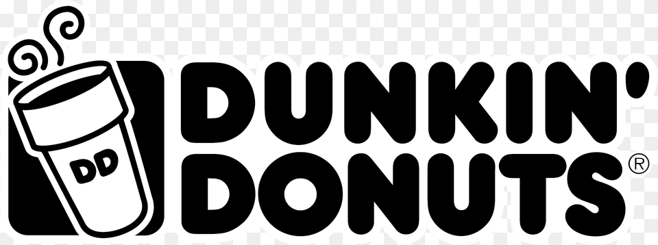 Dunkin Donuts Logo Black And White Dunkin Donuts Logo 2018, Sticker Free Transparent Png