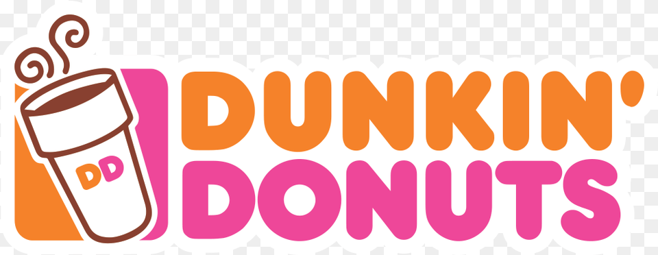 Dunkin Donuts Logo Clear, Sticker, Cream, Dessert, Food Png Image