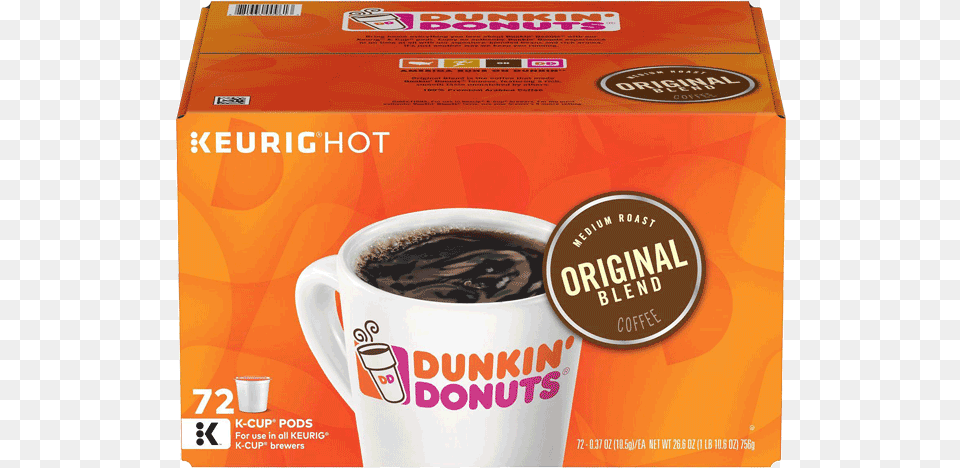 Dunkin Hazelnut K Cups, Cup, Chocolate, Dessert, Food Png Image