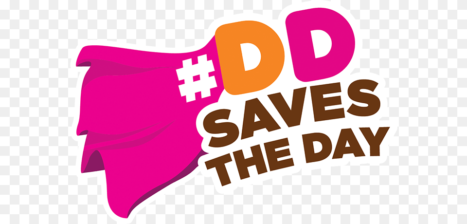 Dunkin Saves The Day, Sticker, Logo, First Aid, Text Png Image