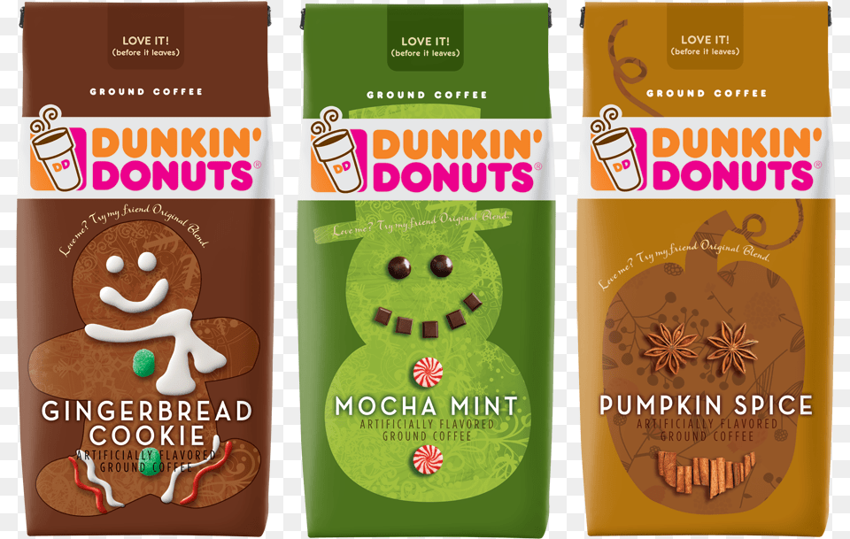 Dunkin Seasonals Coffee Dunkin Donuts Holiday Donuts, Cookie, Food, Sweets Free Png