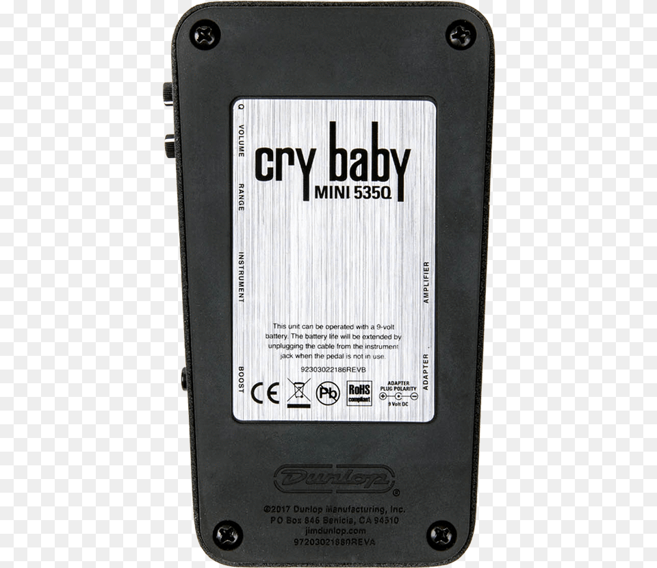 Dunlop Cry Baby Mini 535q Wah Pedal Cry Baby, Adapter, Computer Hardware, Electronics, Hardware Free Transparent Png