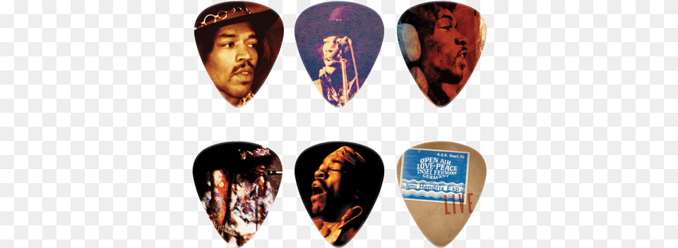 Dunlop Jimi Hendrix Hear My Music Pick Tin West Coast Dunlop Jhpt07m Jimi Hendrix My Pick Tin, Guitar, Musical Instrument, Plectrum, Adult Free Transparent Png