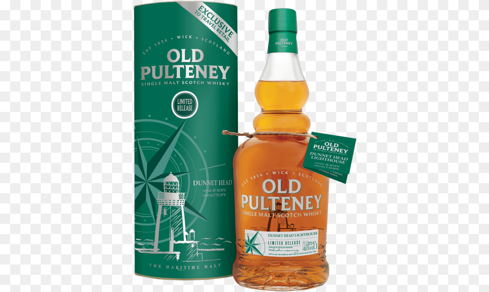 Dunnet Head Single Malt Scotch Whisky Old Pulteney Dunnet Head, Alcohol, Beverage, Liquor, Food Png Image