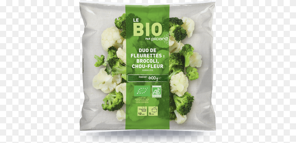 Duo De Fleurettes Bio Broccoli, Food, Produce, Cauliflower, Plant Free Png