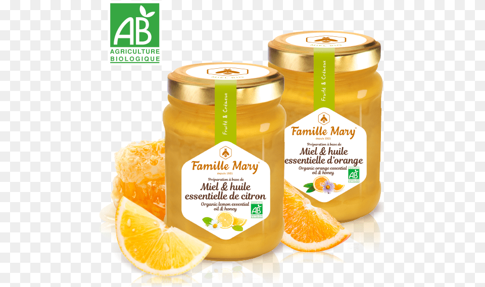 Duo De Miel Bio Aux Agrumes Honey, Food, Citrus Fruit, Fruit, Orange Free Transparent Png