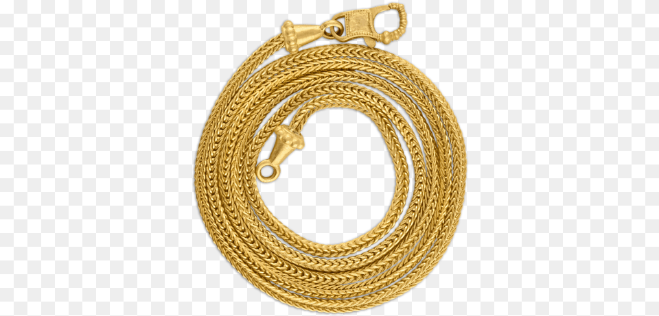 Duo Loop In Loop Chain Locket, Gold, Rope, Accessories, Jewelry Free Transparent Png