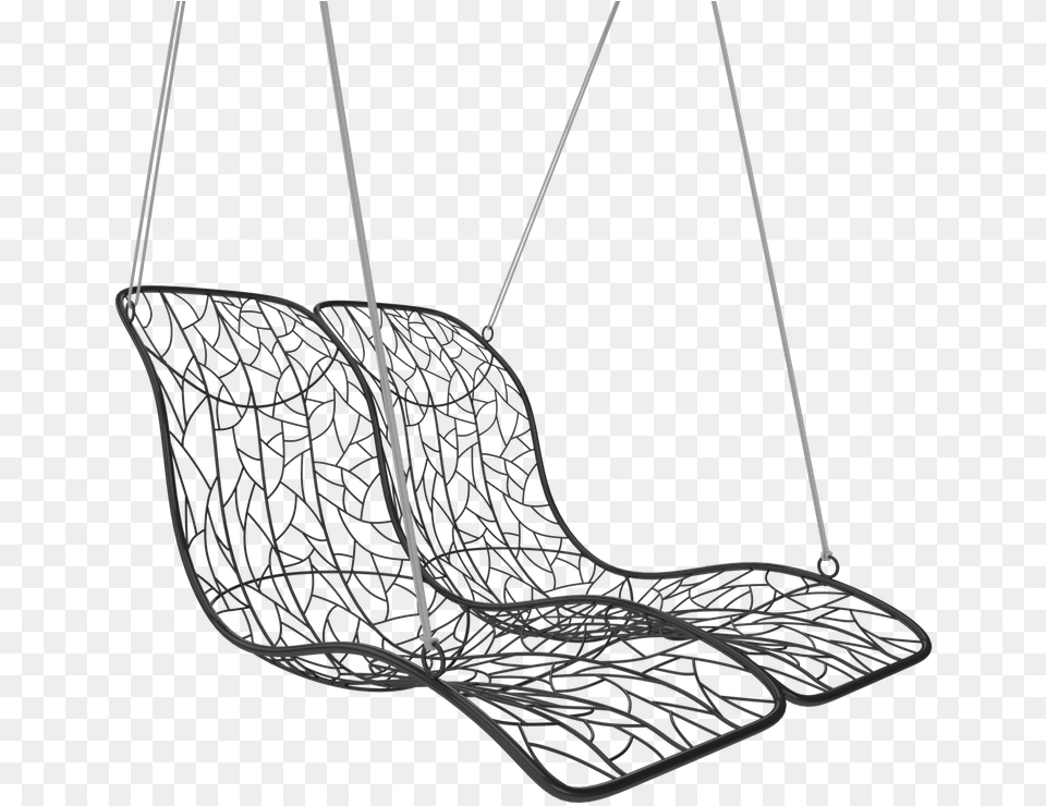 Duo Modern Hammock Hanging Designer Swing Chair Daybed Double Hanging Lounger Chair, Toy, Accessories, Jewelry, Necklace Free Png