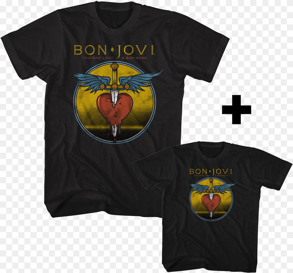Duo Rockset Bon Jovi Kids Papa T Poison Tshirt, Clothing, Shirt, T-shirt, Animal Free Png