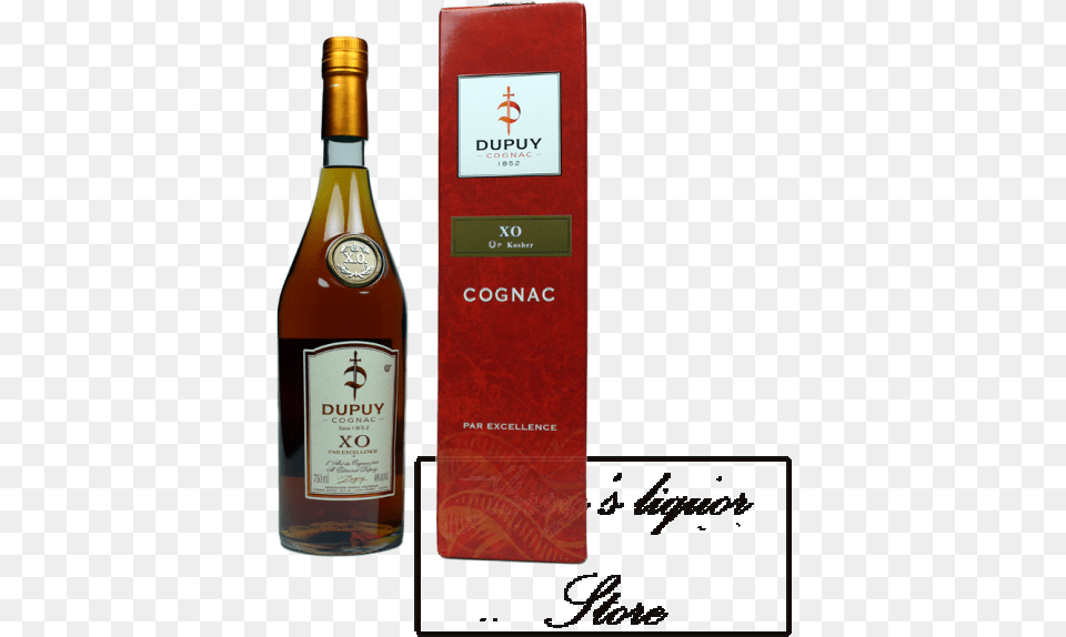Dupuy Xo Up Kosher Cognac Par Excellance Liqueur, Alcohol, Beverage, Bottle, Liquor Free Transparent Png
