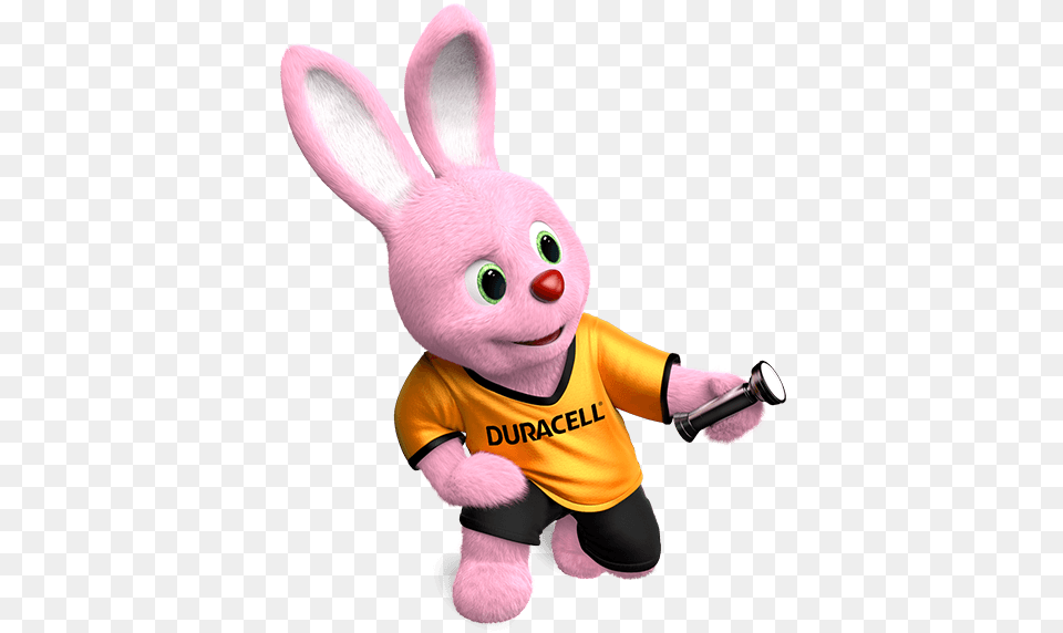 Duracell Bunny With A Pocket Lamp, Plush, Toy, Baby, Person Png