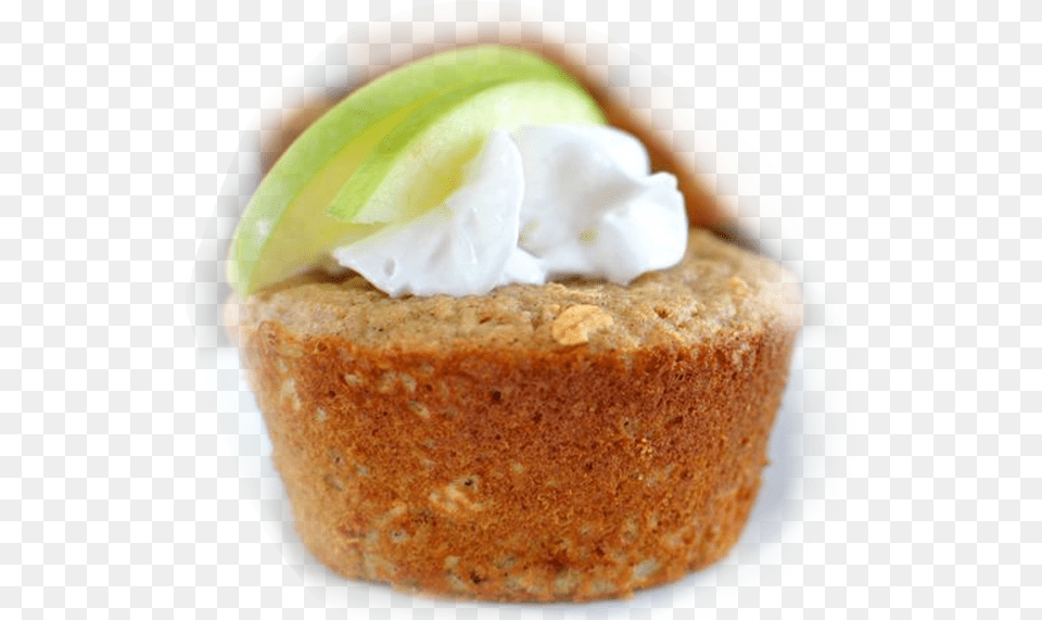 Durachef Apple Pie Oat Muffin Financier, Bread, Food, Icing, Dessert Free Png Download