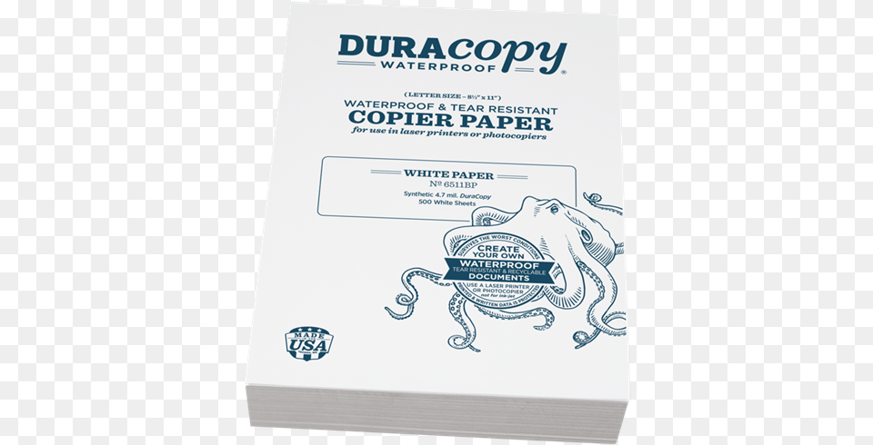 Duracopy Lasercopier Paper X 500 Sheets Rite In The Rain Waterproof Durarite Copier Paper, Advertisement, Poster, Text, Book Free Transparent Png