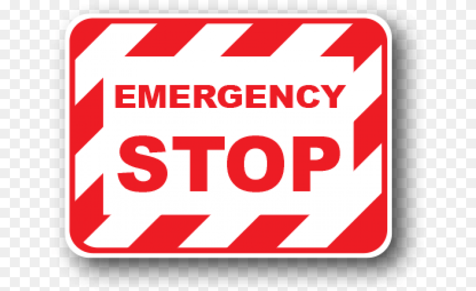 Durastripe Emergency Stop Rectangular Adhesive Floor Emergency Dial, Fence, First Aid, Barricade Png Image