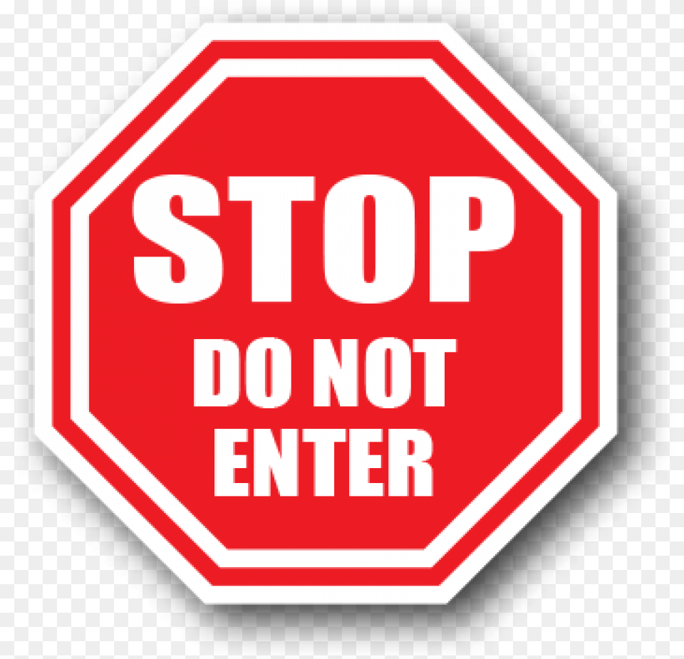 Durastripe Stop Do Not Enter Octagonal Safety Sign Stop Sign, Road Sign, Symbol, Stopsign, First Aid Free Transparent Png