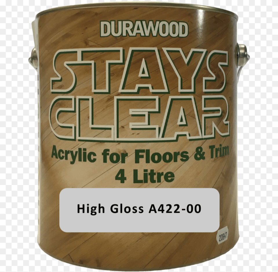 Durawood Stays Clear Acrylic High Gloss Wood, Paint Container, Can, Tin Png