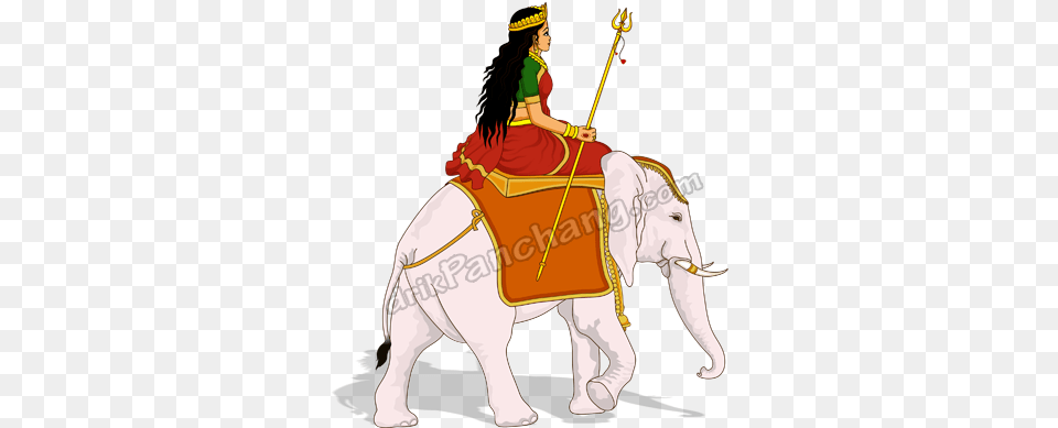 Durga Departure On Elephant Arrival And Departure Of Goddess Durga 2017, People, Person, Adult, Female Free Transparent Png
