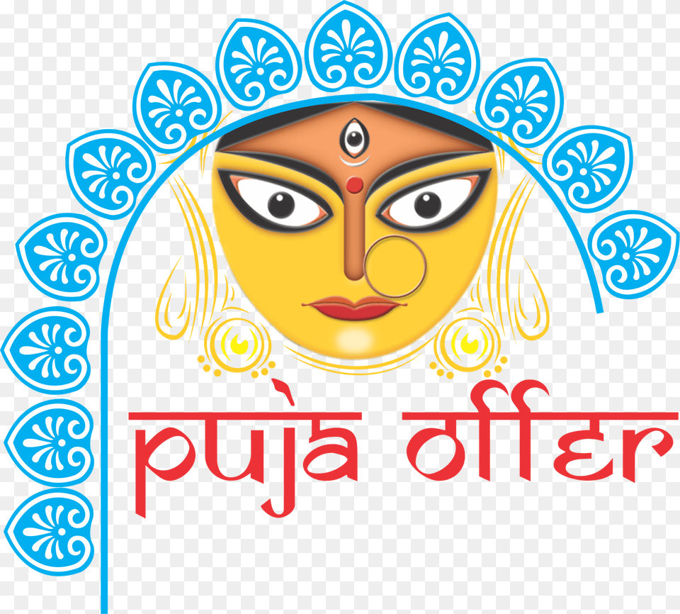 Durga Durga Puja Banner Design, Art, Modern Art, Graphics, Painting Free Png