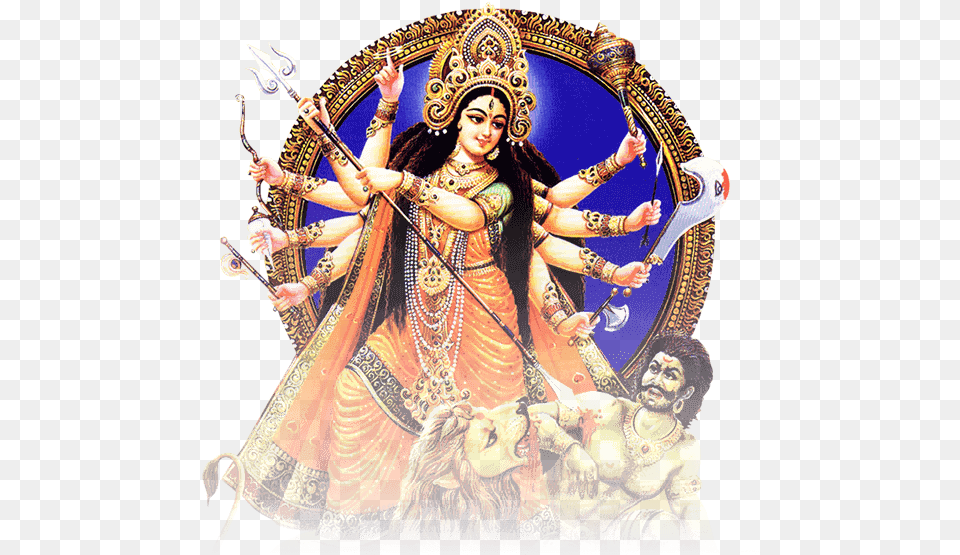 Durga Maa Clipart Durga Puja Hd, Adult, Bride, Female, Person Free Png
